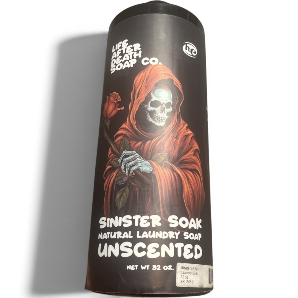 Life After Death Soap Co. Sinister Soak natural unscented liquid laundry Soap